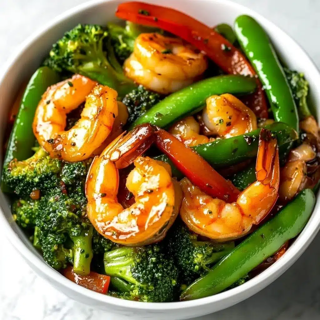 Honey Garlic Shrimp Stir Fry Recipe - Recipe Image