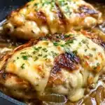 Easy One Pan French Onion Stuffed Chicken Recipe
