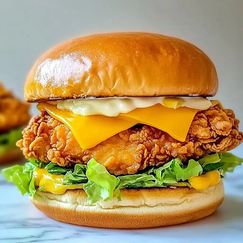 Spicy Crispy Chicken Burger Recipe - Recipe Image