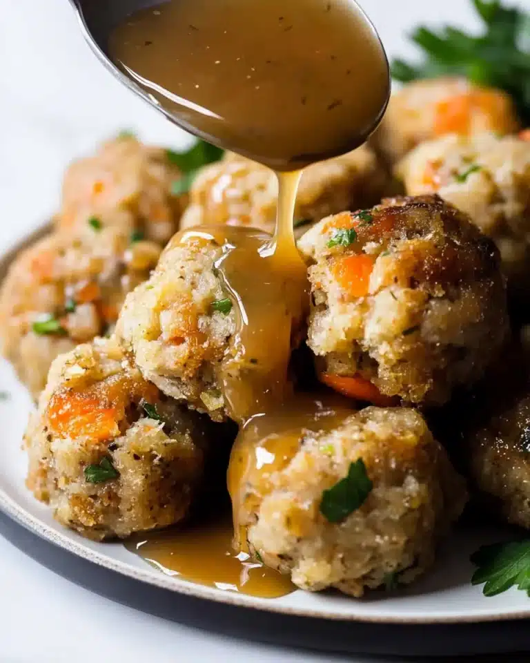 Turkey Stuffing Balls Recipe