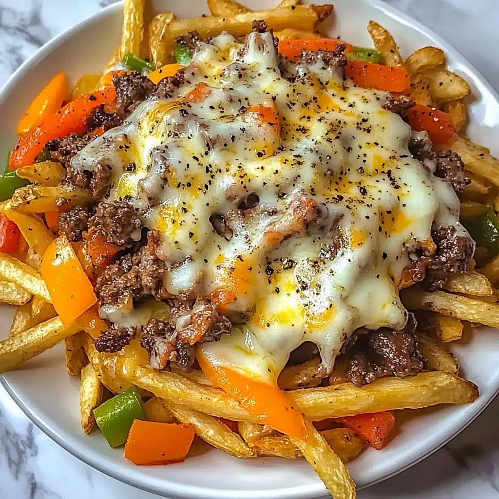 Philly Cheesesteak Fries Recipe - Recipe Image