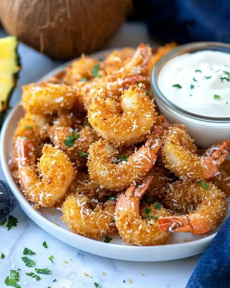 Coconut Fried Shrimp with Pineapple Dipping Sauce Recipe