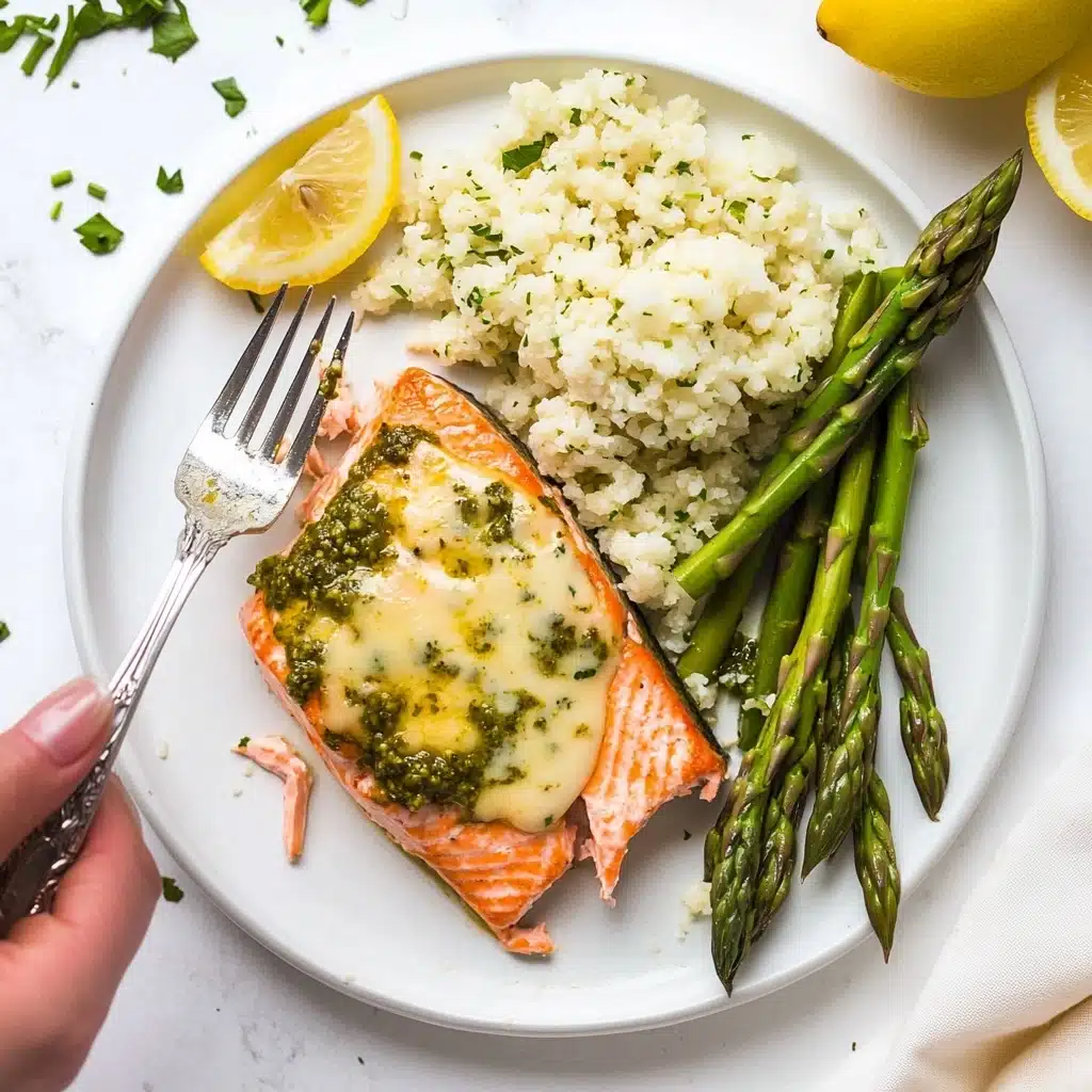 Air Fryer Parmesan Pesto Crusted Salmon Fillets Recipe - Recipe Image