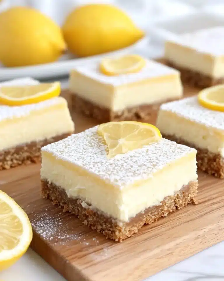 Creamy Vegan Lemon Bars (No Bake, Gluten Free & Healthier) Recipe