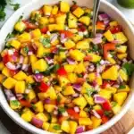15 Minute Sweet & Spicy Mango Habanero Salsa (No Cooking) Recipe