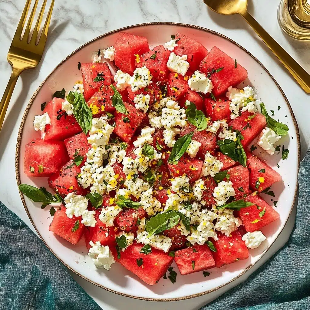 Watermelon Salad with Feta & Mint Recipe - Recipe Image
