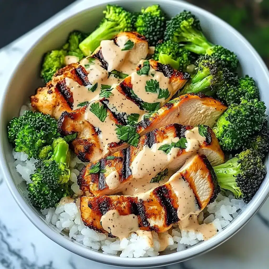 Grilled Chicken Broccoli Bowls Recipe - Recipe Image