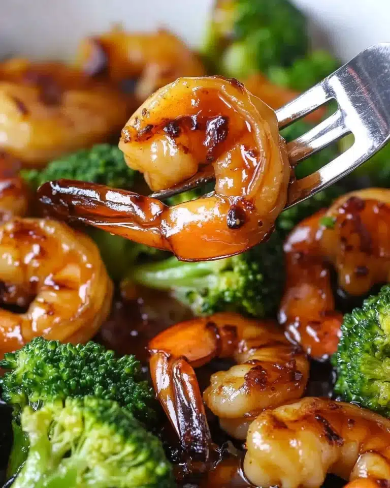 Honey Garlic Butter Shrimp & Broccoli Recipe