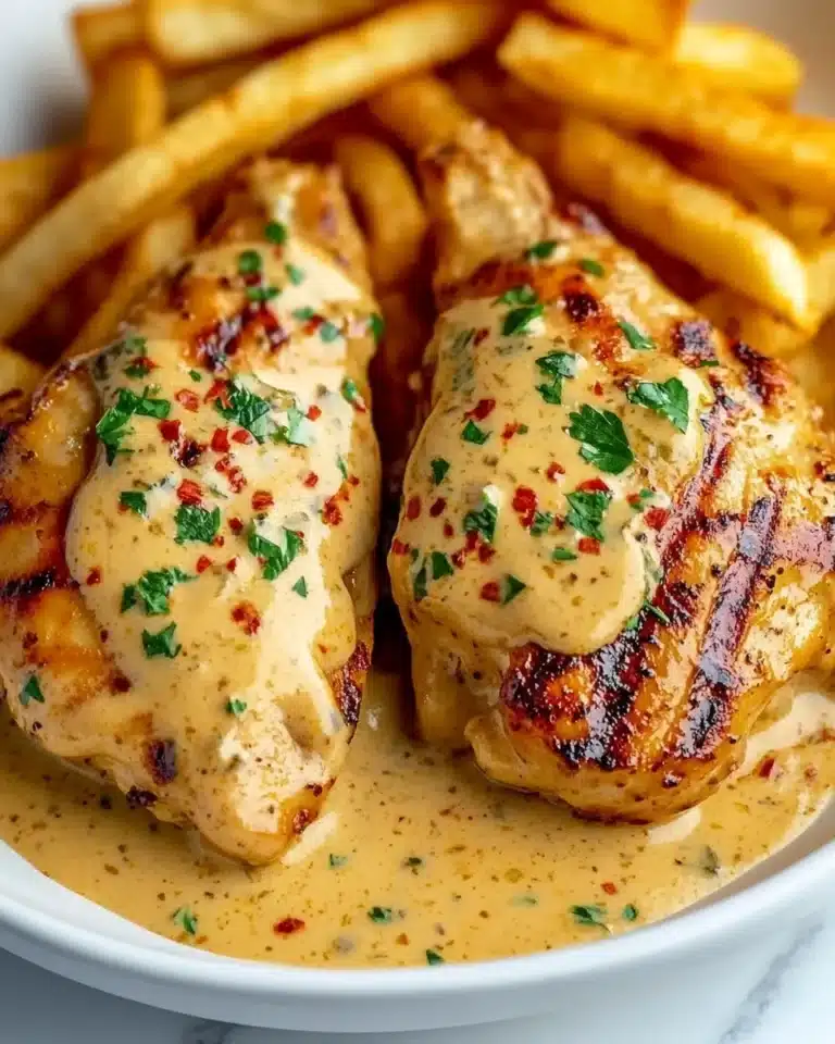 Chicken Fillet in Spicy, Creamy Garlic-Parmesan Sauce Recipe