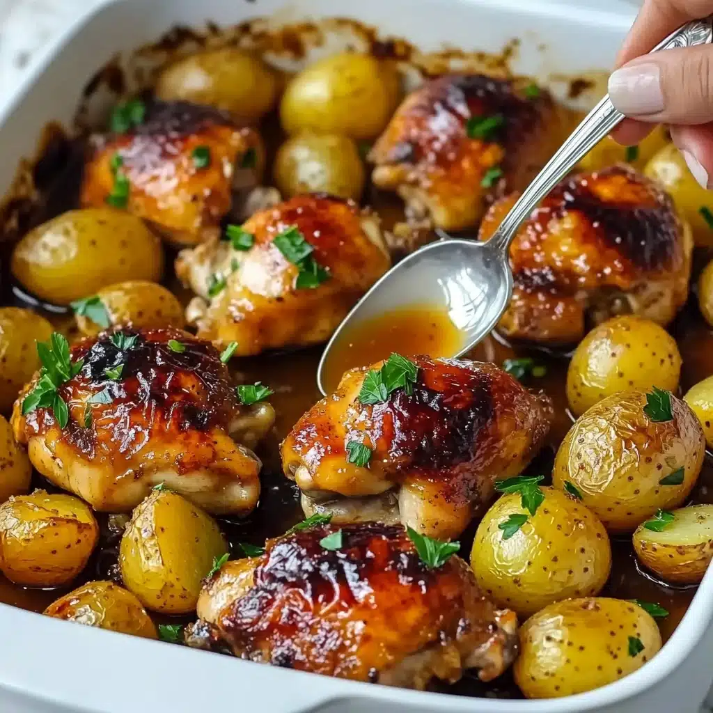 One Pan Chicken and Potatoes Recipe - Recipe Image