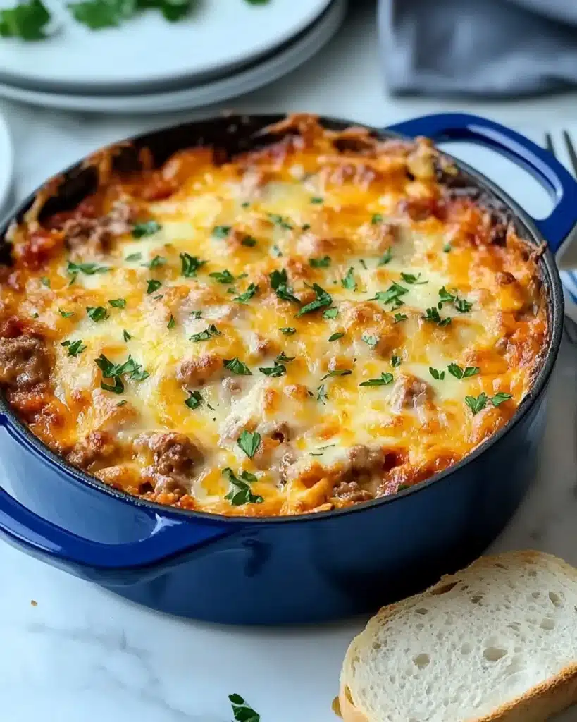 Cheesy Ground Beef and Potatoes Recipe