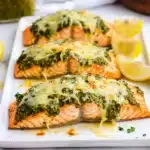 Air Fryer Parmesan Pesto Crusted Salmon Fillets Recipe
