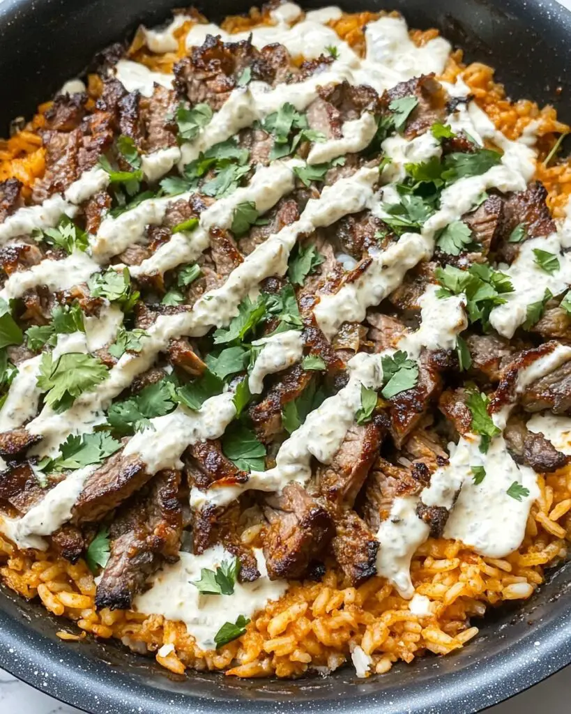 Cheesy Steak & Rice Recipe