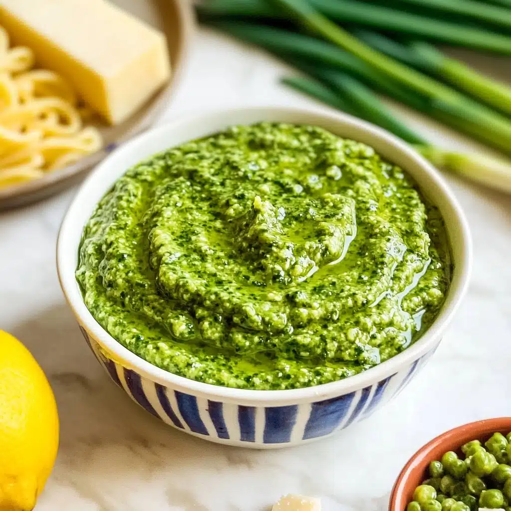 15-Minute Garlic Scape Pesto Recipe - Recipe Image