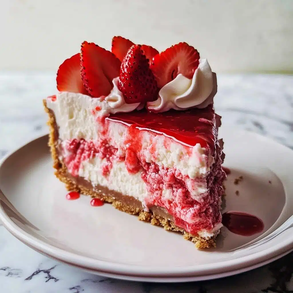 Roasted Strawberry Cheesecake Recipe - Recipe Image