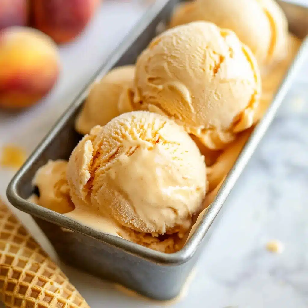 Best Peach Ice Cream Recipe - Recipe Image