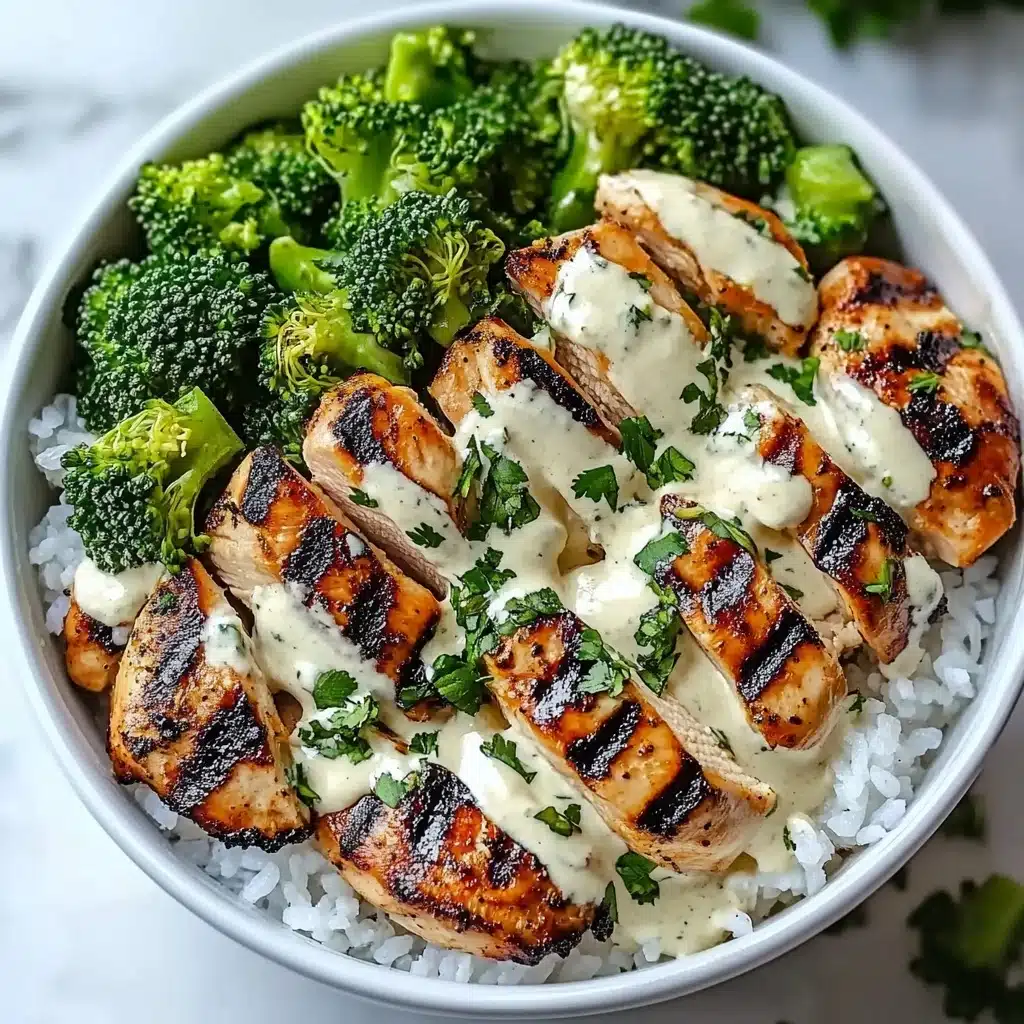 Grilled Chicken Broccoli Bowls Recipe - Recipe Image