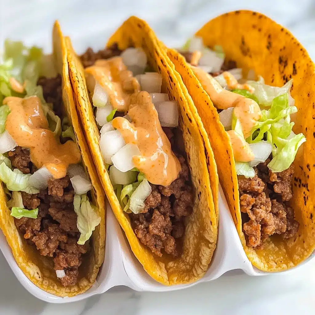 Smash Burger Tacos Recipe - Recipe Image