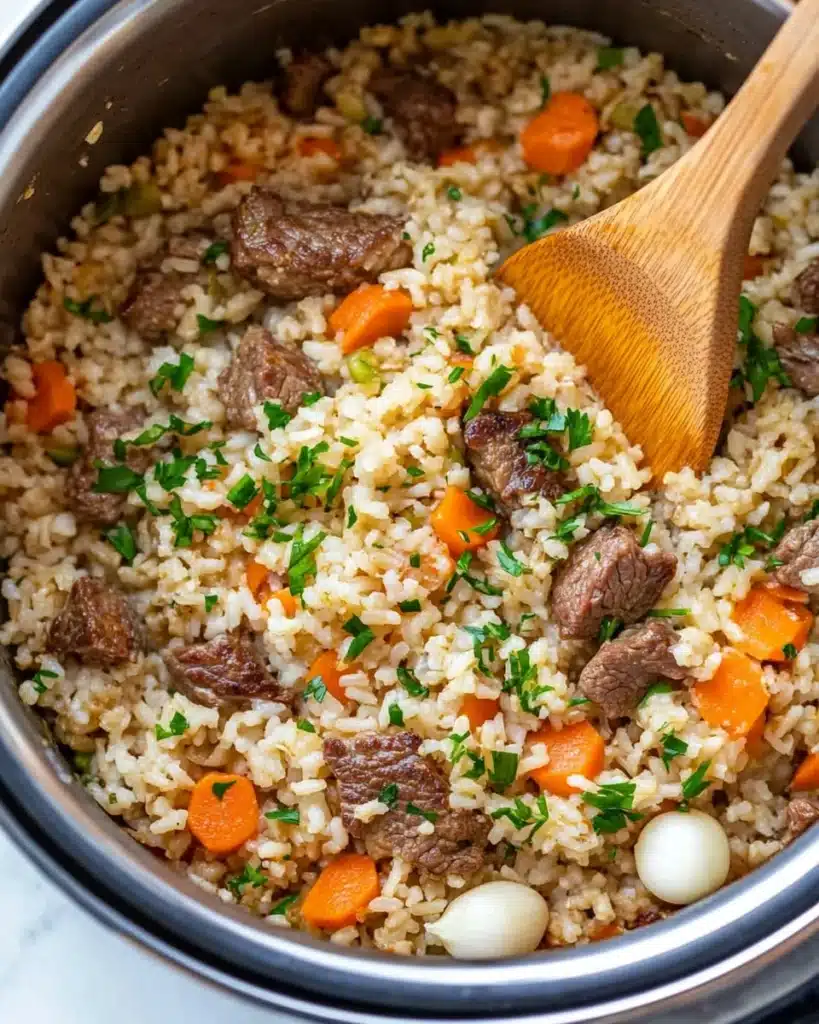 Instant Pot Beef and Rice Recipe
