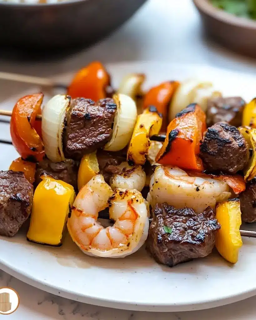 Grilled Steak and Shrimp Kabobs Recipe