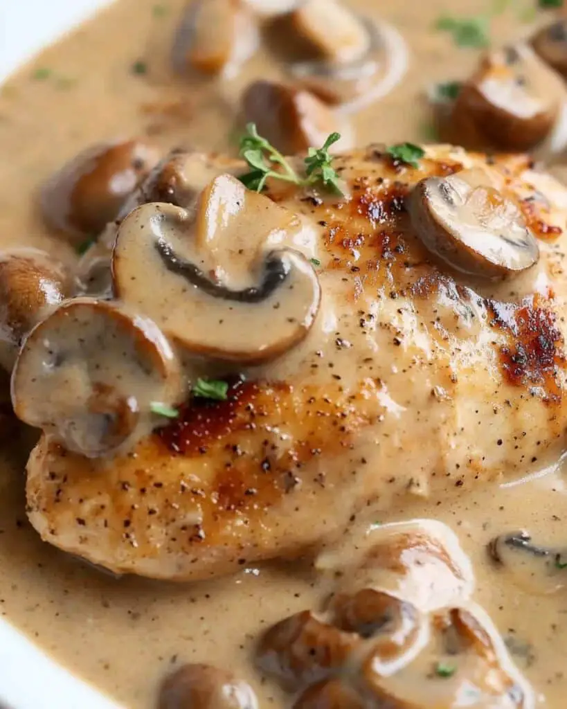 Creamy Chicken Stroganoff with Egg Noodles Recipe