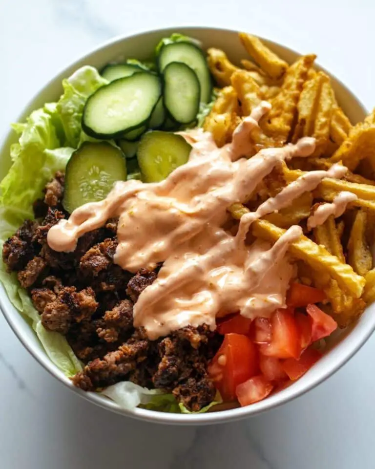 Burger Bowls with Spiced Potatoes, Beef Mince, and Homemade Burger Sauce Recipe