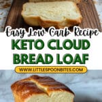 Keto Low Carb Cloud Bread Loaf Recipe