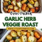 Garlic Herb Roasted Potatoes, Carrots, and Zucchini Recipe