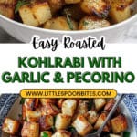 Roasted Kohlrabi with Garlic, Lemon, and Pecorino Recipe