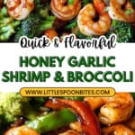 Honey Garlic Butter Shrimp & Broccoli Recipe