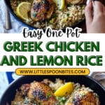 One Pot Greek Chicken and Lemon Rice Recipe