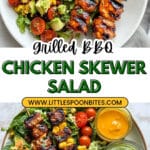 BBQ Chicken Skewer Salad Recipe
