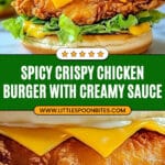 Spicy Crispy Chicken Burger Recipe