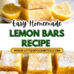 Homemade Lemon Bars Recipe
