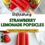 Strawberry Lemonade Popsicles Recipe