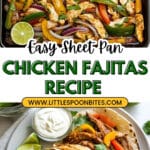 Sheet Pan Chicken Fajitas Recipe