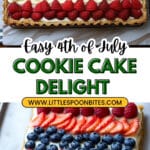Healthy 4th of July Cookie Cake Recipe