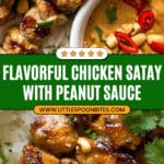 Chicken Satay with Peanut Sauce Recipe