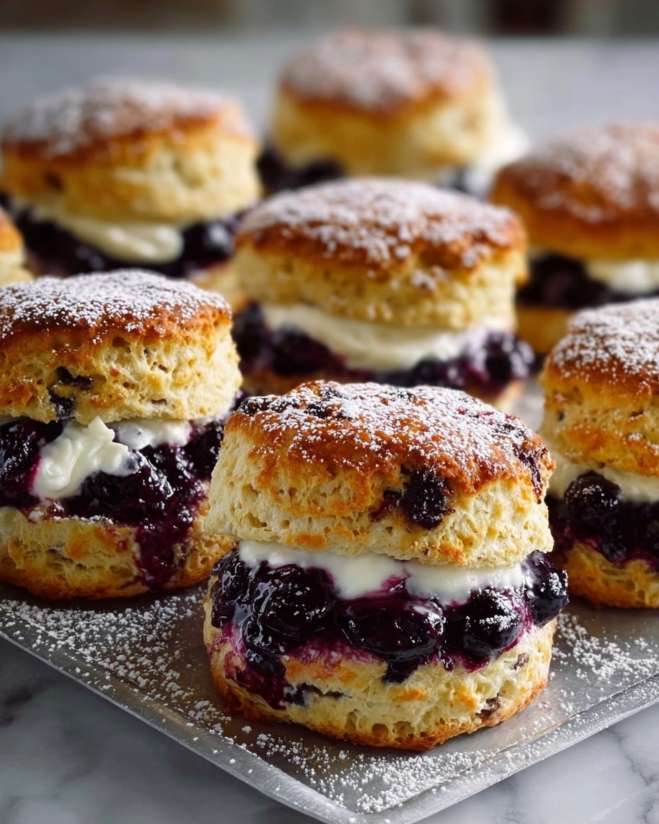 Blueberry Biscuits with Lemon Glaze Recipe - Recipe Image