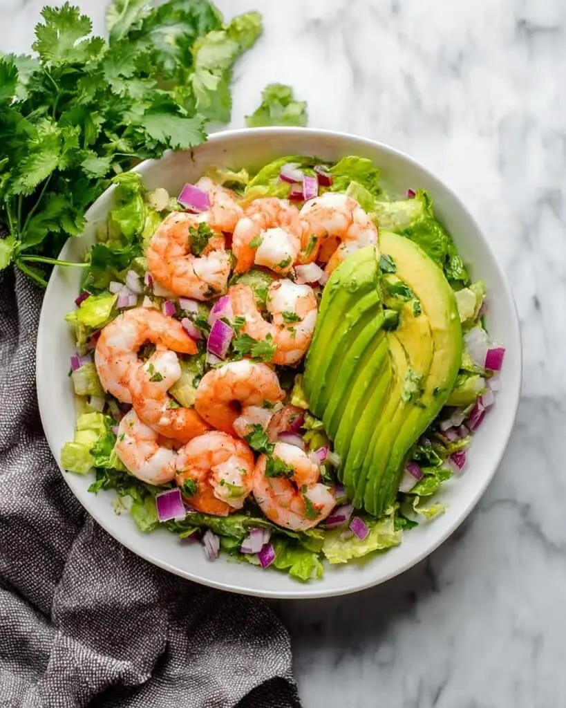 Shrimp Avocado Salad with Lime Cumin Dressing Recipe