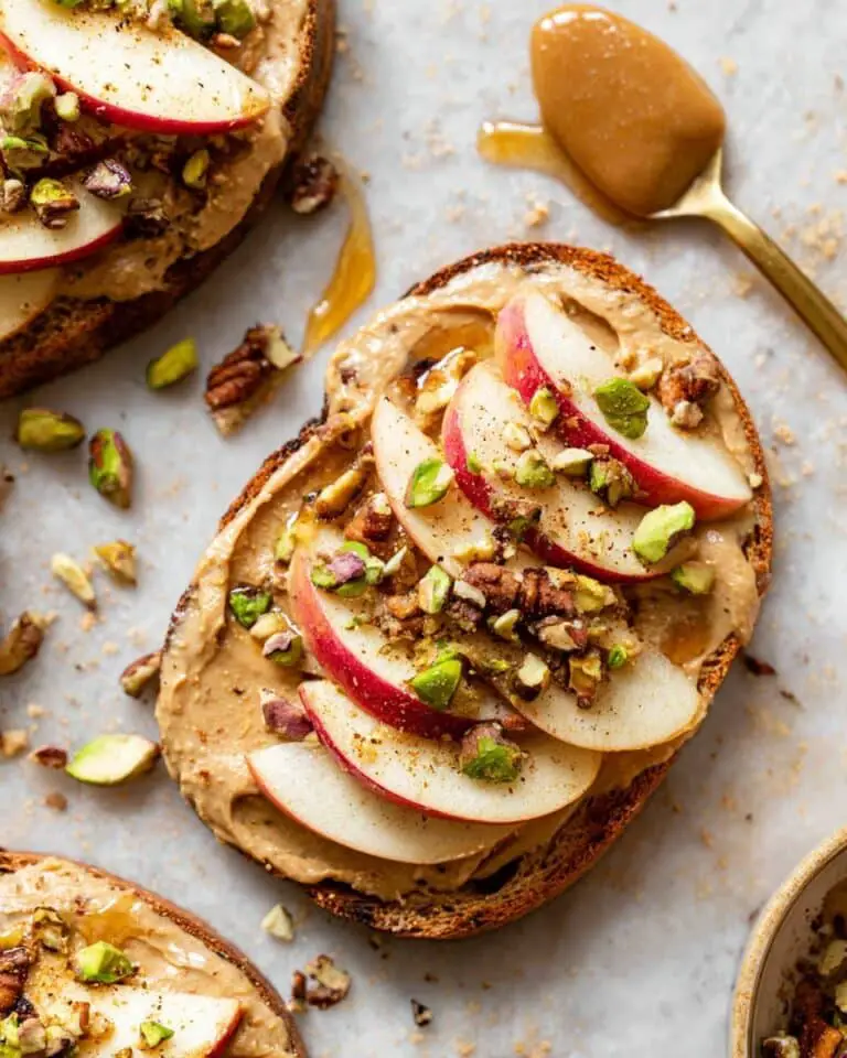 Apple Cinnamon Peanut Butter Breakfast Toast Recipe