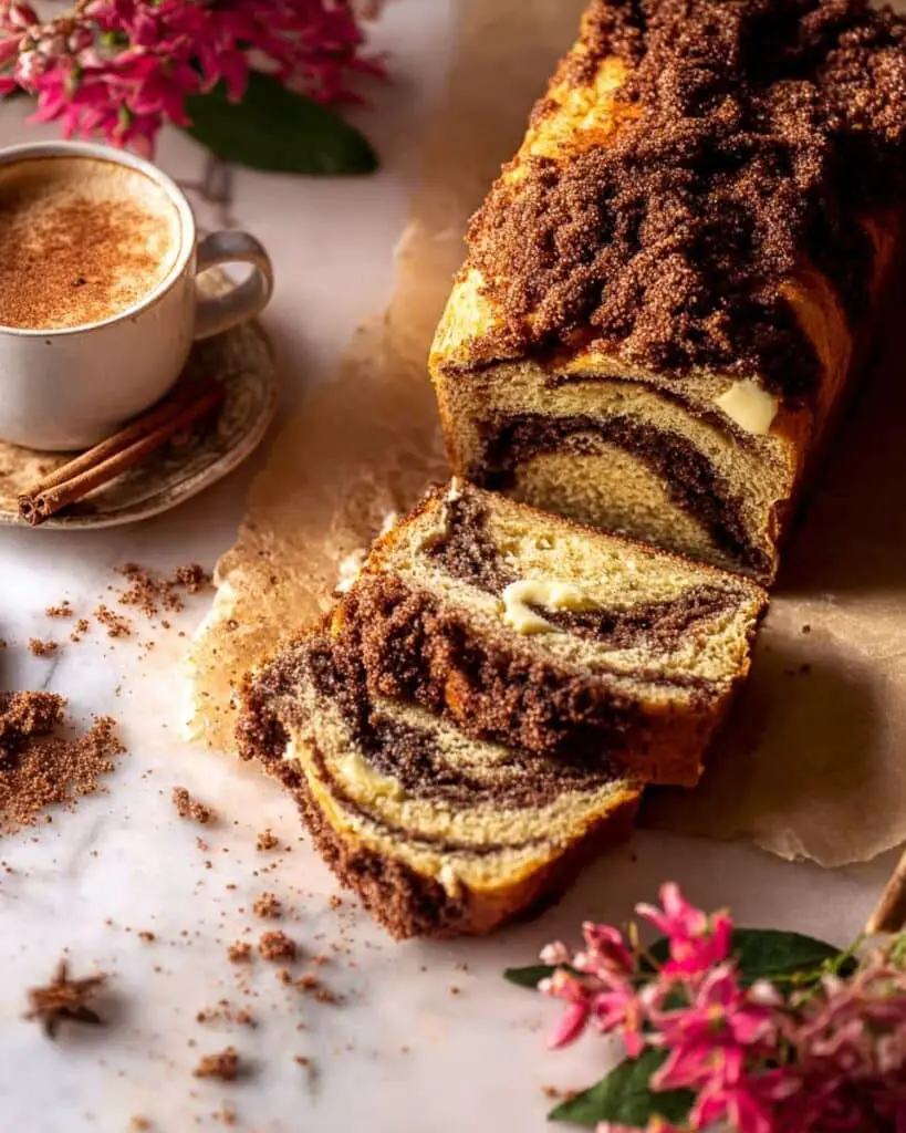 Cinnamon Crunch Swirled Banana Bread Recipe