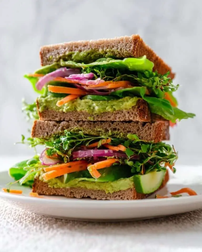 Best Veggie Hummus Sandwich Recipe