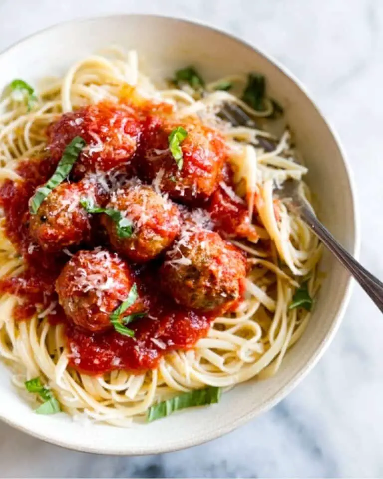 Italian Turkey Meatballs with Tomato Sauce Recipe