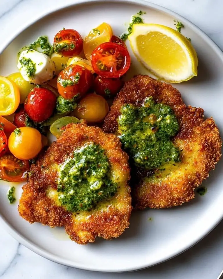 Chicken Milanese with Tomato, Mozzarella, and Basil Salad Recipe