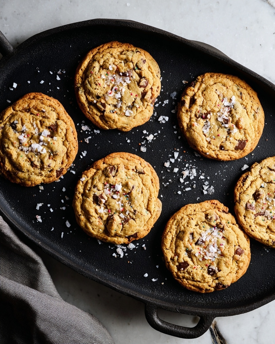 The image shows eleven round oatmeal cookies with melted dark chocolate pieces scattered throughout. Each cookie has a slightly rough texture with visible oats and small cracks on top, giving a homemade look. The cookies are placed evenly on a black metal wire cooling rack, which rests on a rough stone surface. The overall dough color is light golden brown, contrasting with the dark brown chocolate spots. photo taken with an iphone --ar 4:5 --v 7