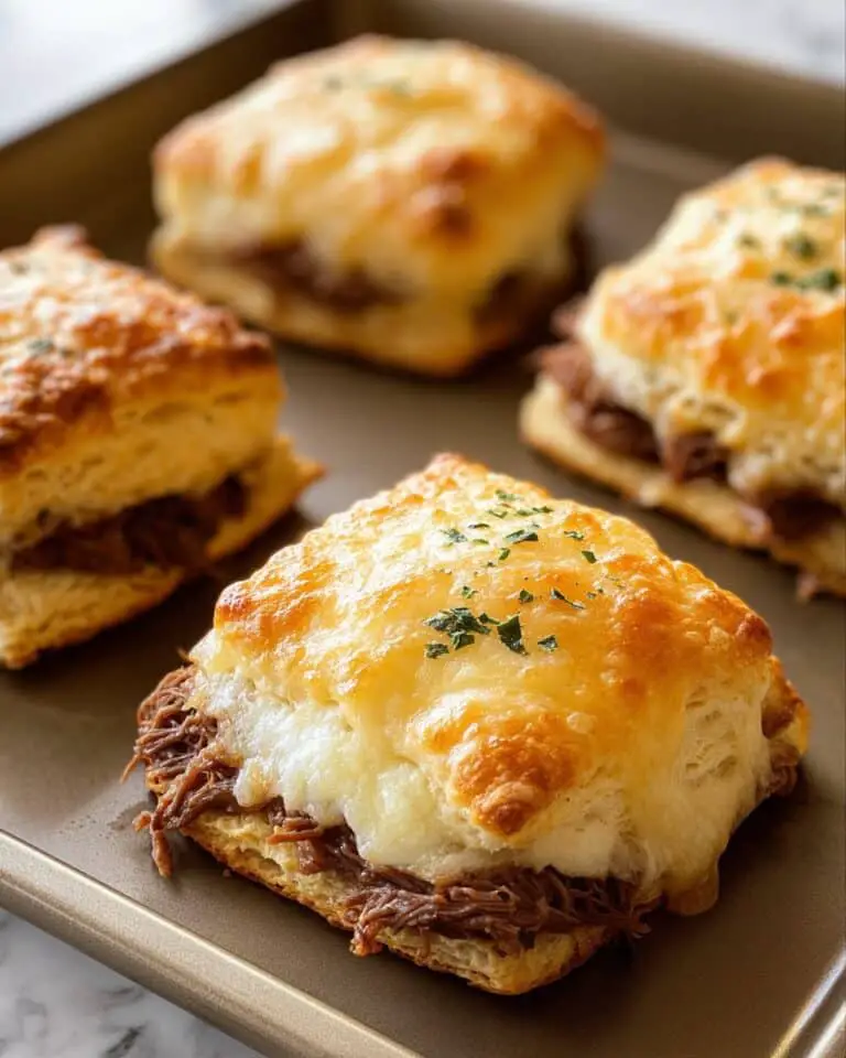 Baked French Dip Biscuits Recipe
