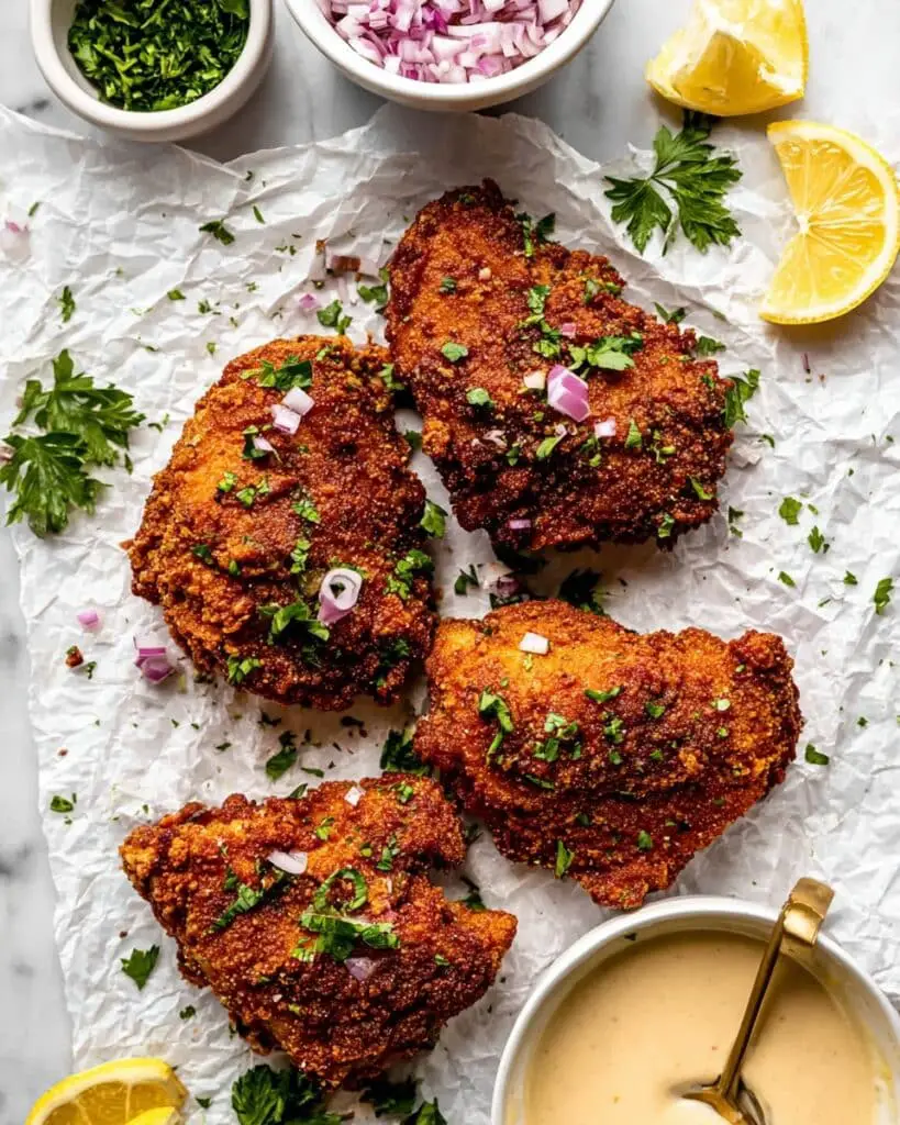 Pretzel Chicken with Mustard-Cheddar Sauce Recipe