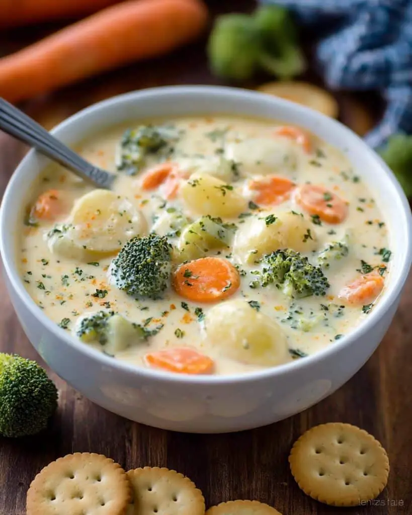 Cheesy Vegetable Chowder Recipe