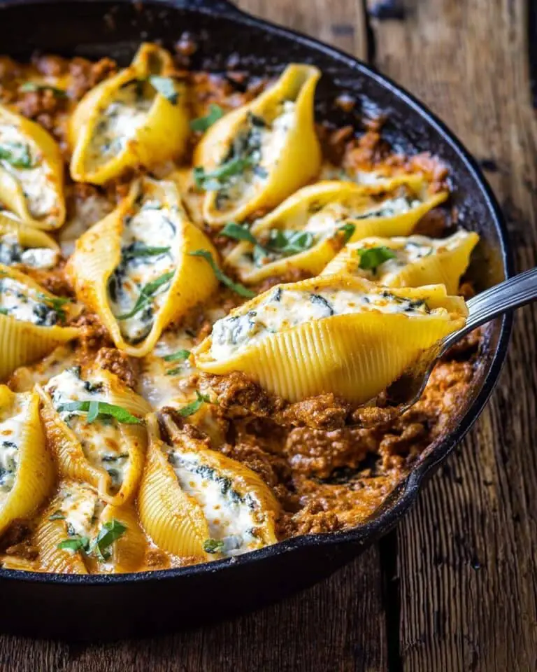 Spicy Pumpkin and Pesto Cheese Stuffed Shells Recipe